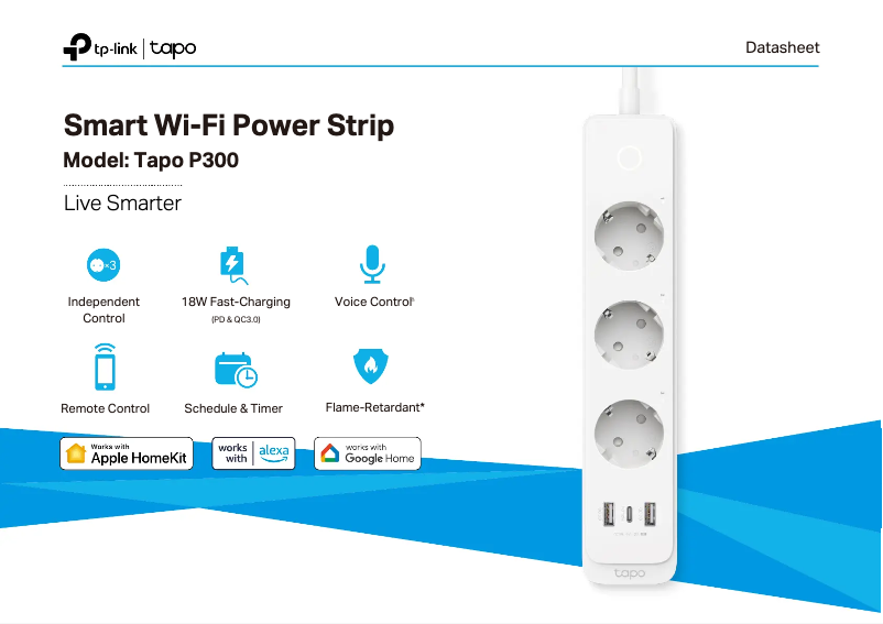 Page n°1 - Fiche technique TP-Link Tapo P300