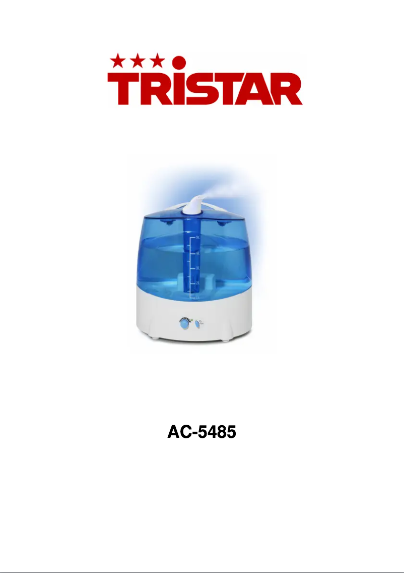 Page n°1 - Manuel utilisateur TriStar AC-5485