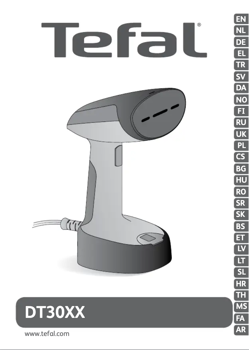 Page 1 de la notice Manuel utilisateur Tefal Access Steam Pocket DT3030