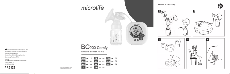 Image de la première page du manuel de l'appareil BC 200 Comfy