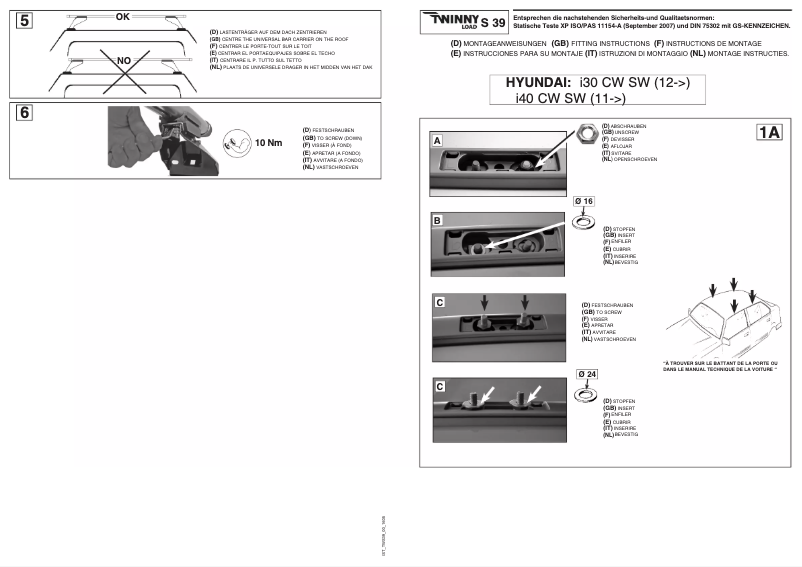 Page n°1 - Manuel utilisateur Twinny Load S 39