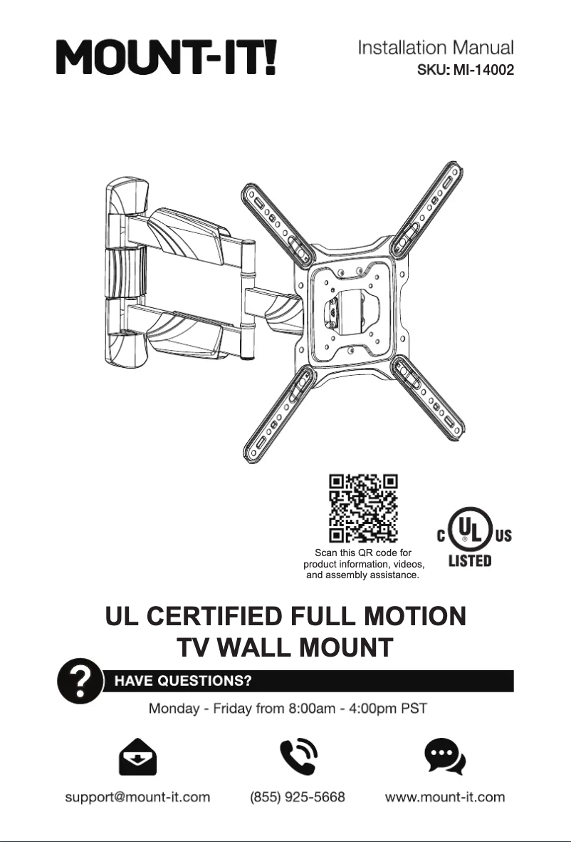 Página 1 del manual Manual de usuario Mount-It! MI-14002