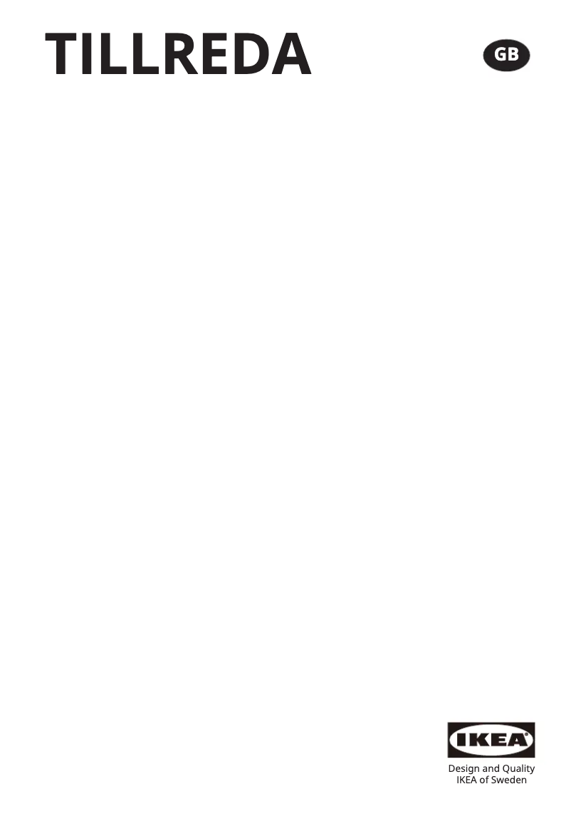 Image de la première page du manuel de l'appareil TILLREDA 604.935.08