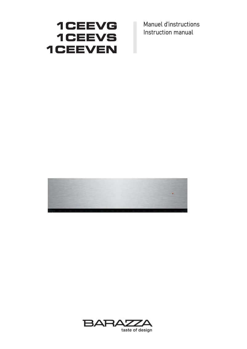 Image de la première page du manuel de l'appareil 1CEEVEN