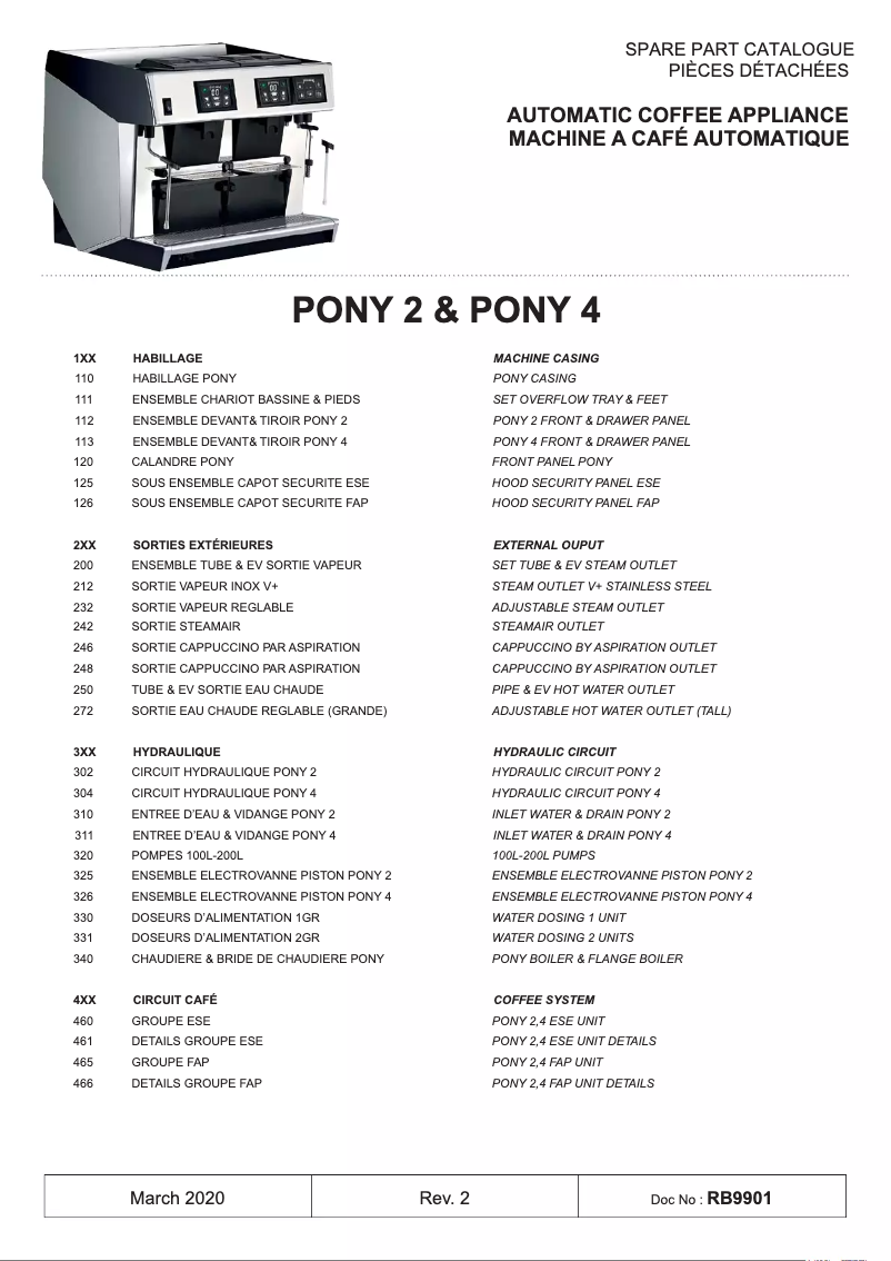Page n°1 - Catalogue UNIC Pony 4