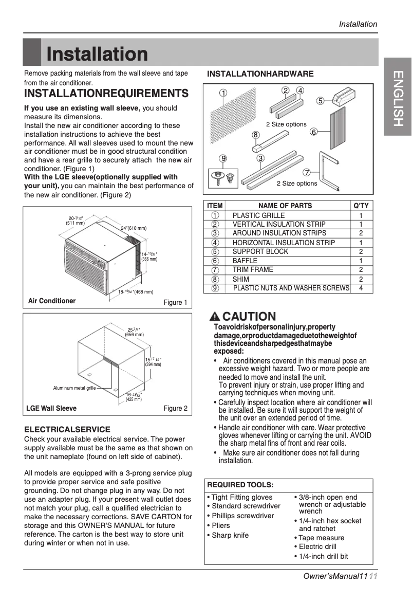 Página 1 del manual Guía de instalación LG LT0816CER