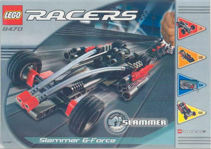 Image de la première page du manuel de l'appareil Racers Slammer G-Force 8470
