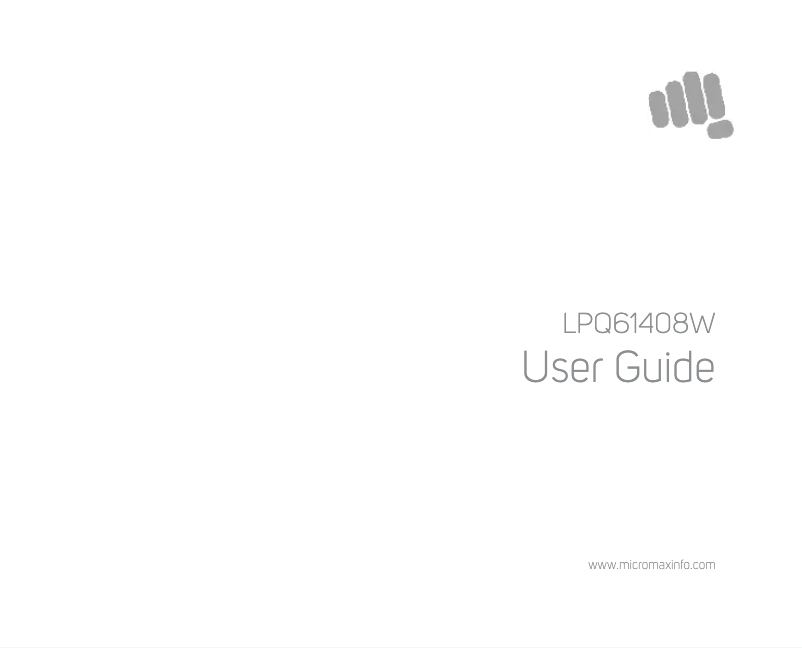 Image de la première page du manuel de l'appareil LPQ61408W Ignite