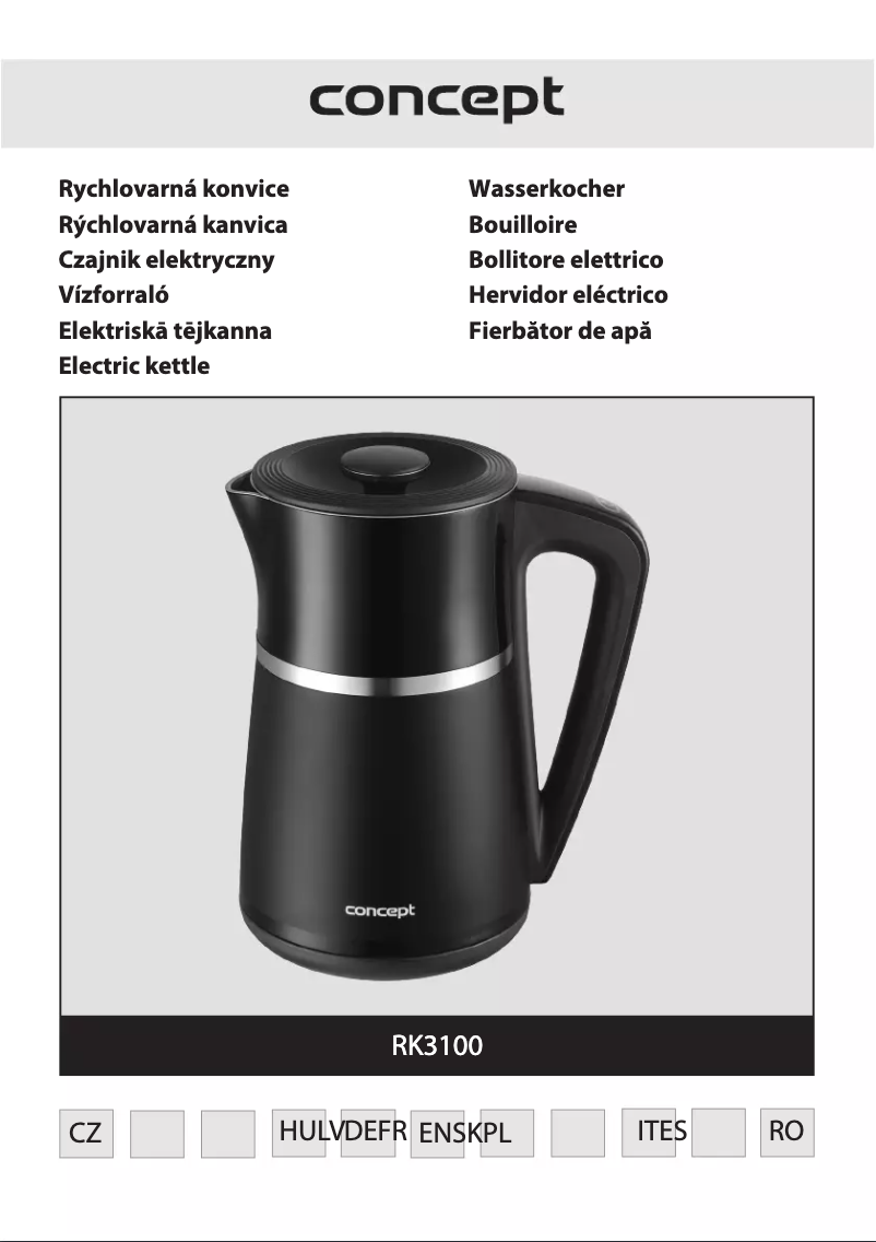 Page n°1 - Manuel utilisateur Concept RK3100