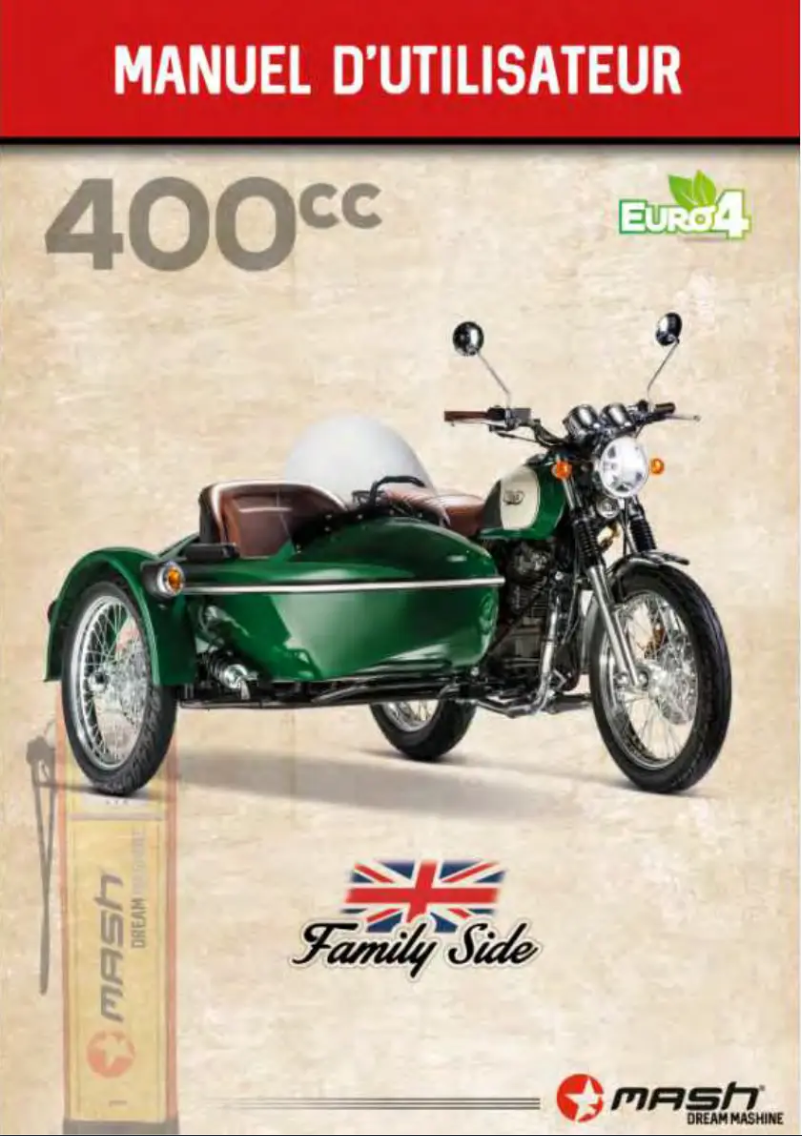 Page n°1 - Manuel utilisateur Mash Family Side 50cc (2019)