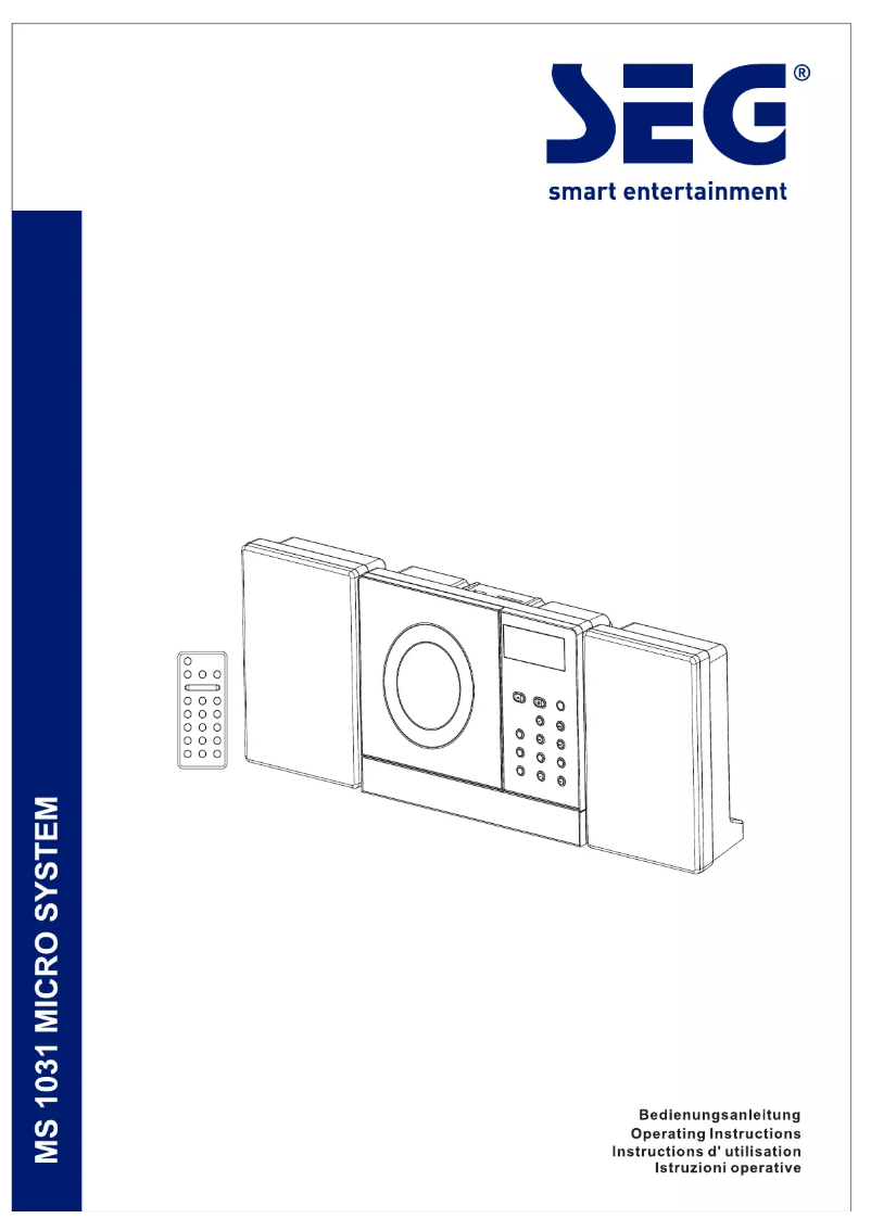 Image de la première page du manuel de l'appareil MS 1031