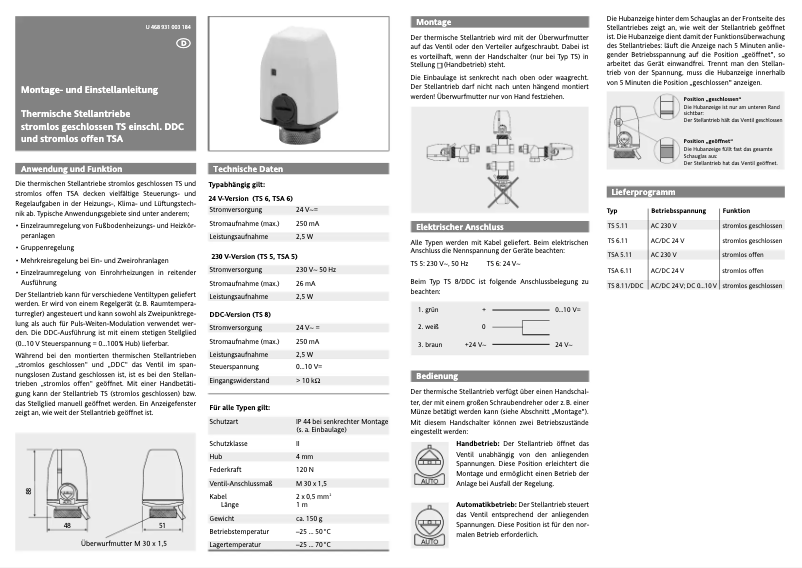 Image de la première page du manuel de l'appareil TS 230