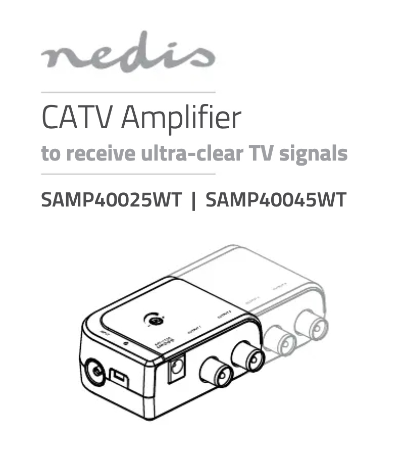 Page 1 de la notice Manuel utilisateur Nedis SAMP40045WT