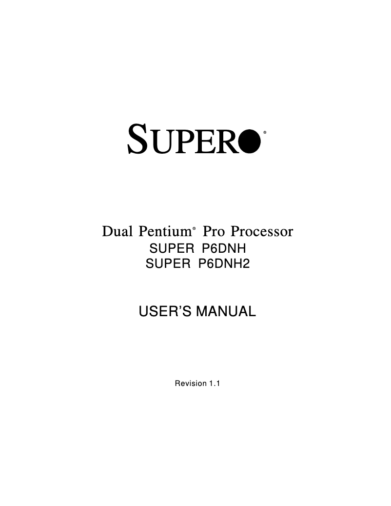 Image de la première page du manuel de l'appareil P6DNH