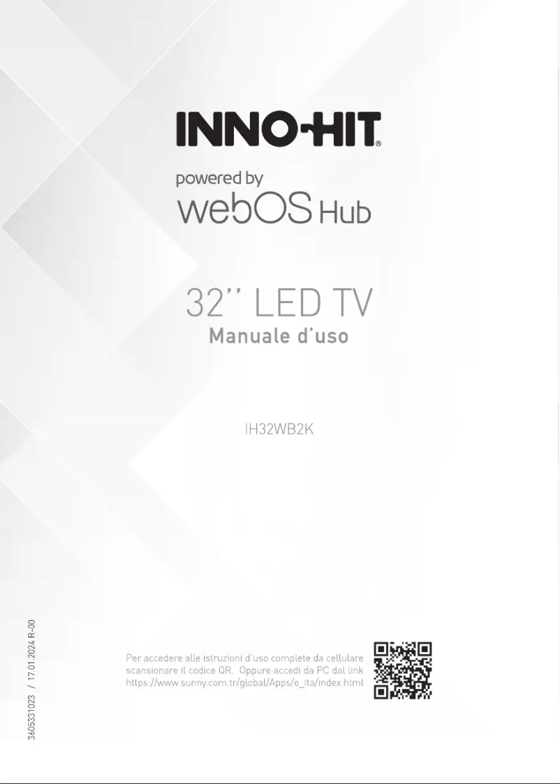 Page 1 de la notice Manuel utilisateur Inno-Hit IH32WB2K