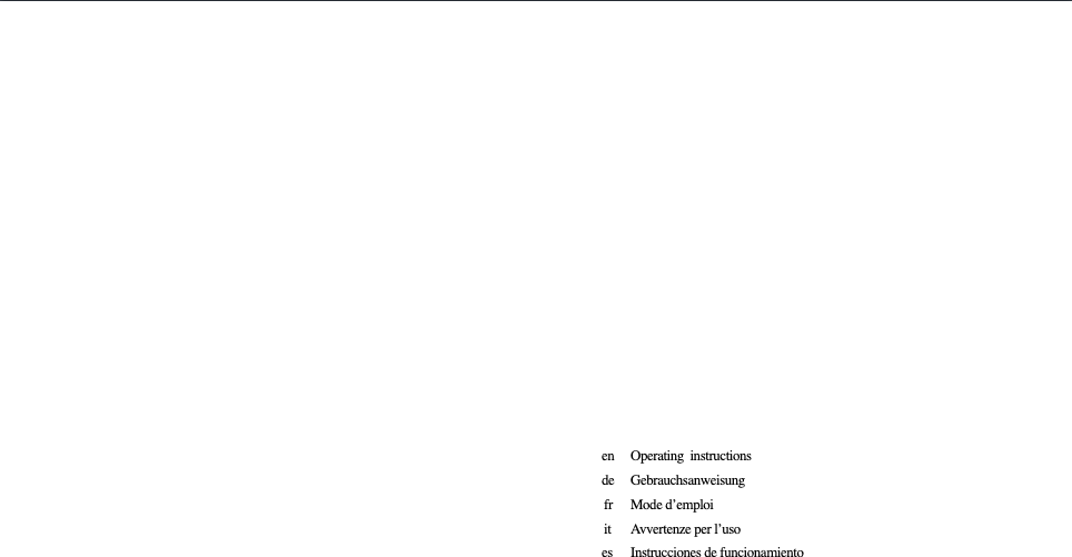 Page n°1 - Manuel utilisateur Siemens ER14053EU