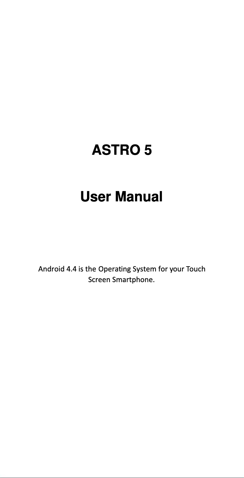 Página 1 del manual Manual de usuario Maxwest Astro 5