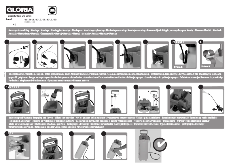 Page n°1 - Manuel utilisateur GLORIA Prima 3