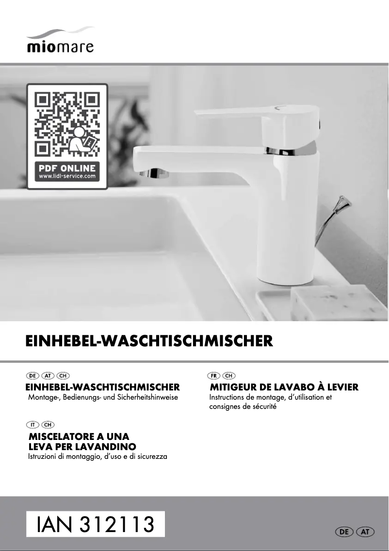 Image de la première page du manuel de l'appareil IAN 312113