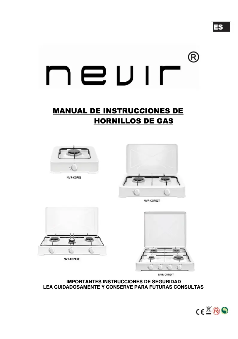 Page n°1 - Manuel utilisateur Nevir NVR-CGPE4T