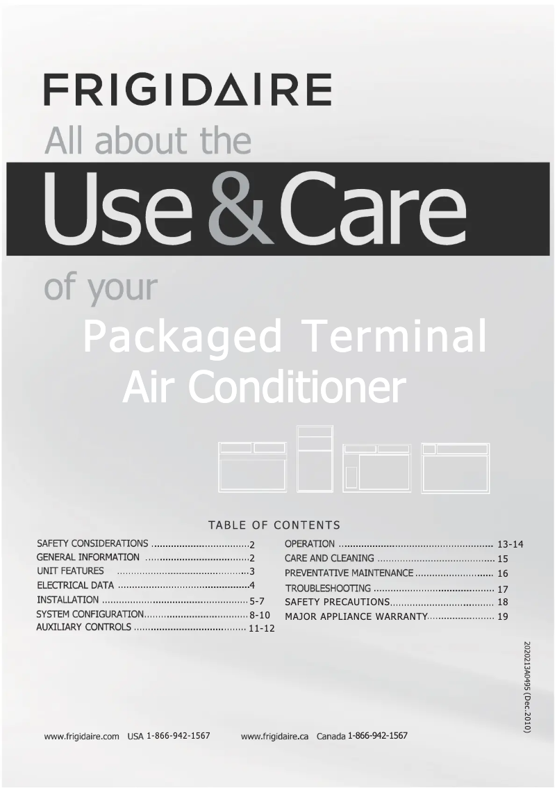 Page n°1 - Guide d'installation Frigidaire FRP15E2Y2A