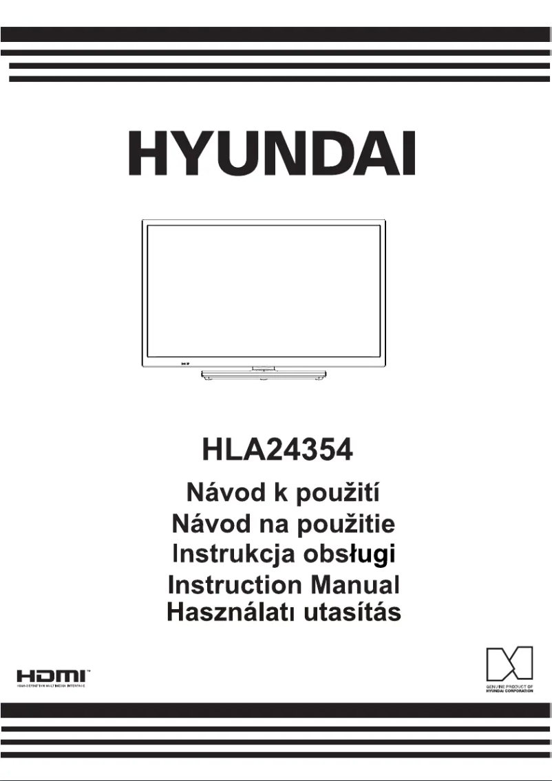 Image de la première page du manuel de l'appareil HLA24354