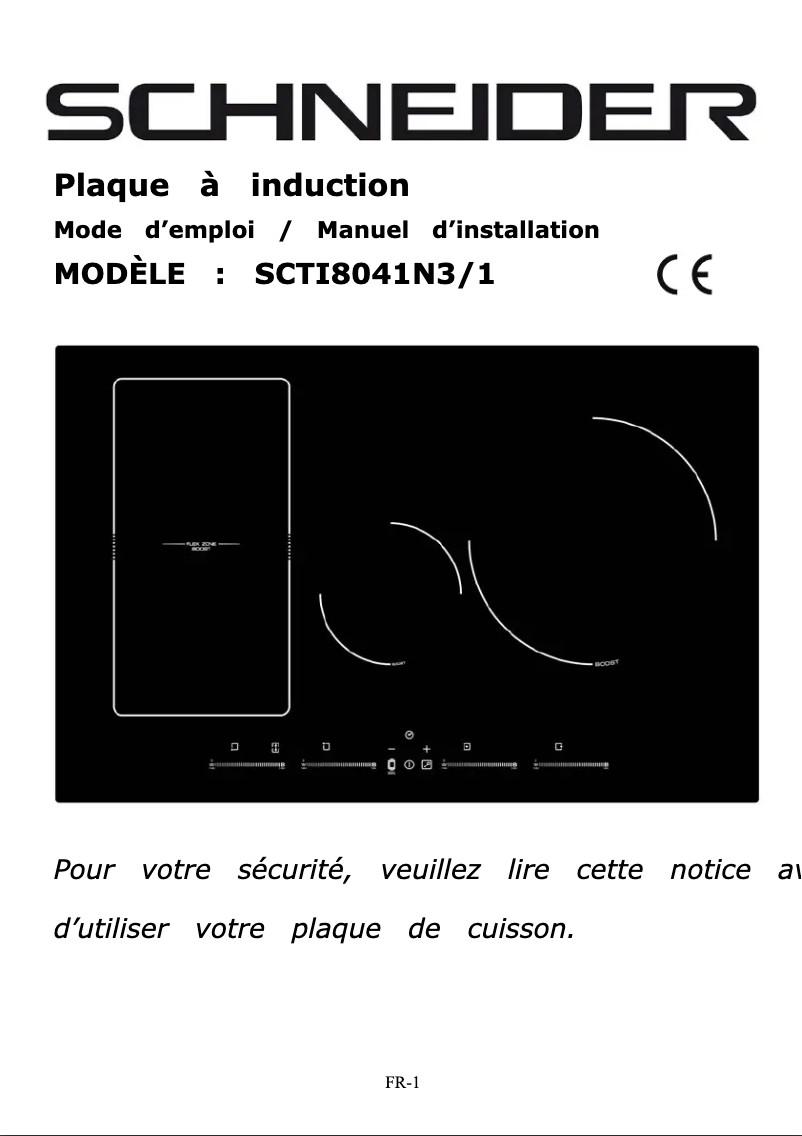 Page 1 de la notice Manuel utilisateur Schneider SCTI8041N3/1