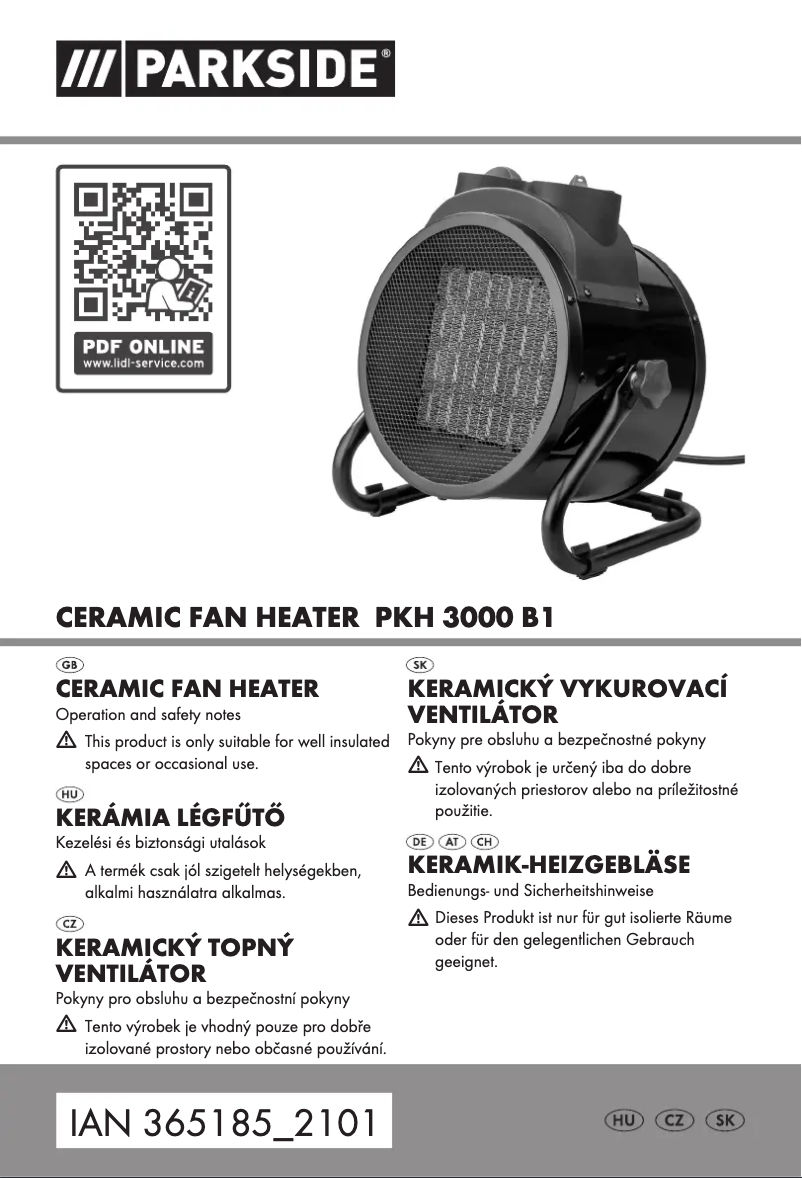 Image de la première page du manuel de l'appareil PKH 3000 B1