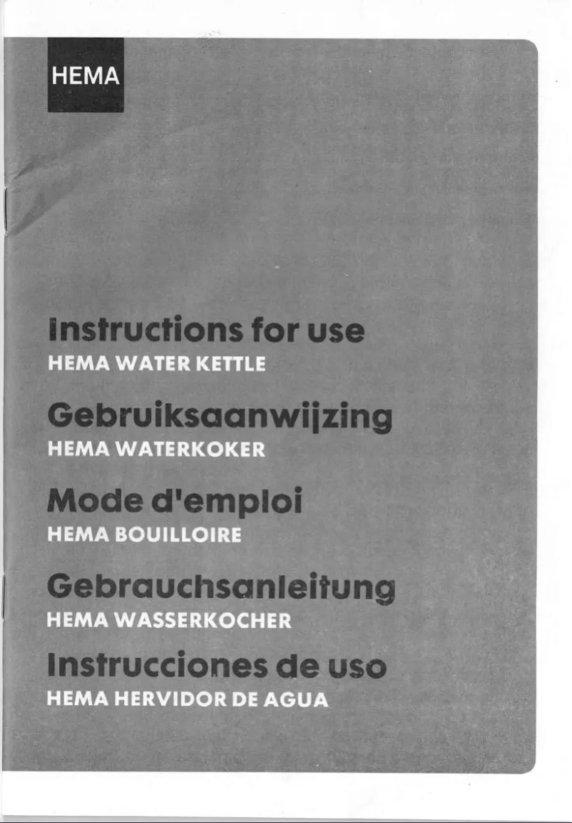 Page n°1 - Manuel utilisateur Hema 80.01.0105