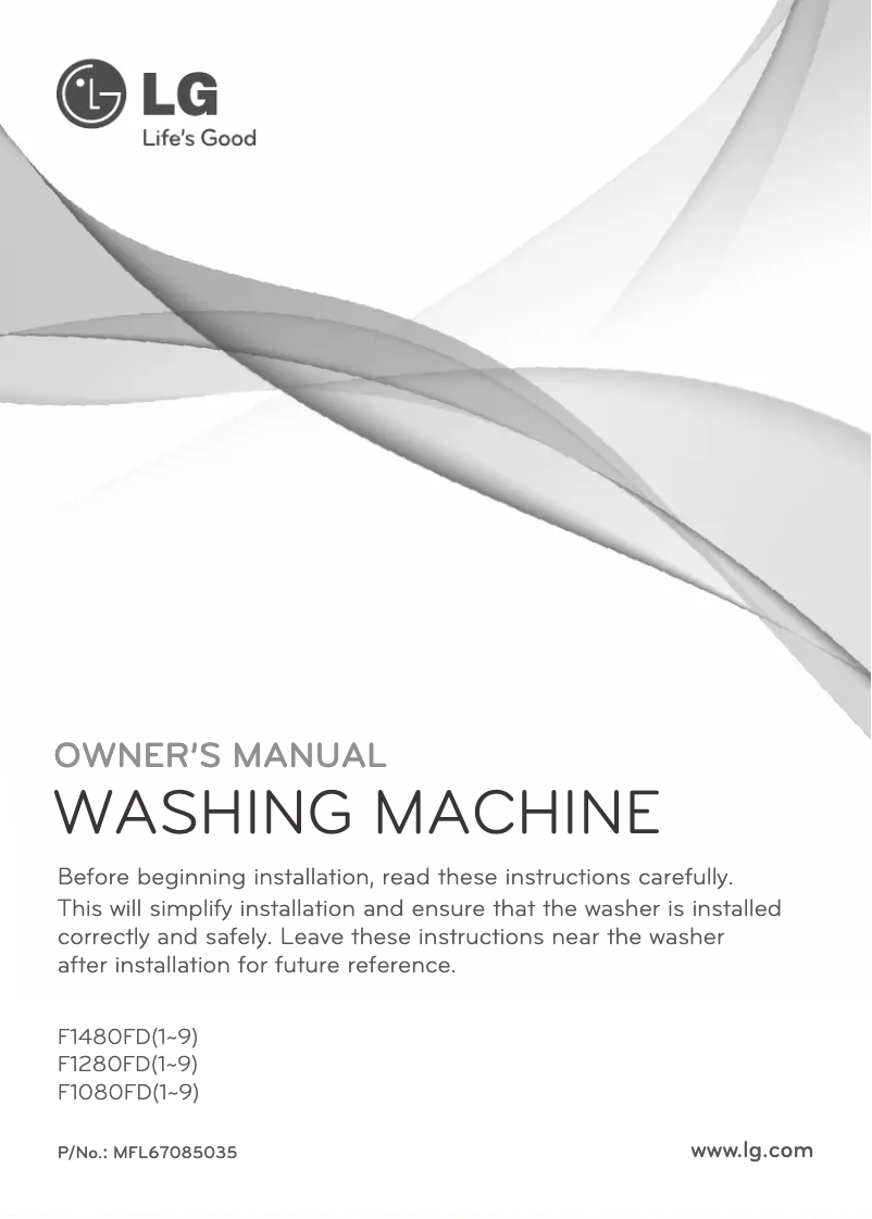 Página 1 del manual Manual de usuario LG F1480FD9