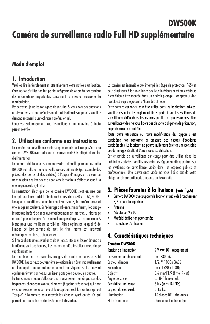 Página 1 del manual Manual de usuario Pentatech DW500K