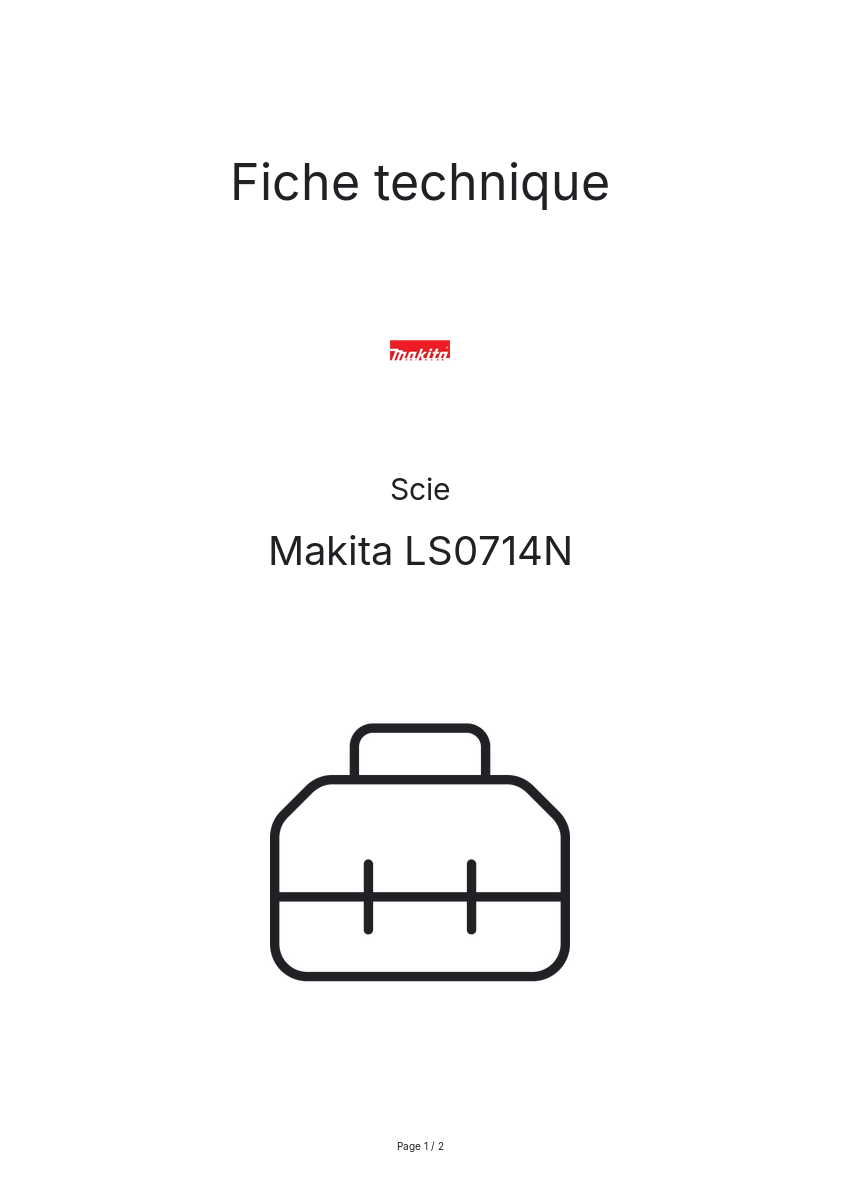 Image de la première page du manuel de l'appareil LS0714N