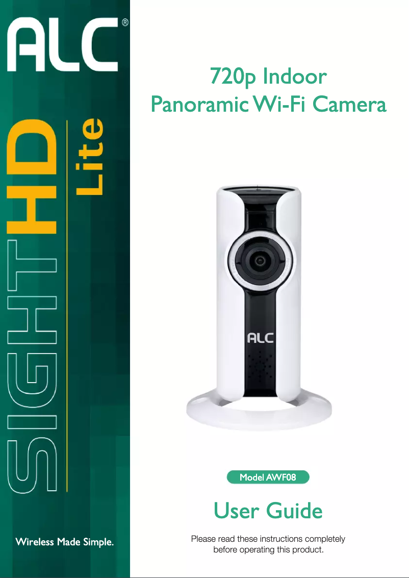 Image de la première page du manuel de l'appareil SightHD AWF08