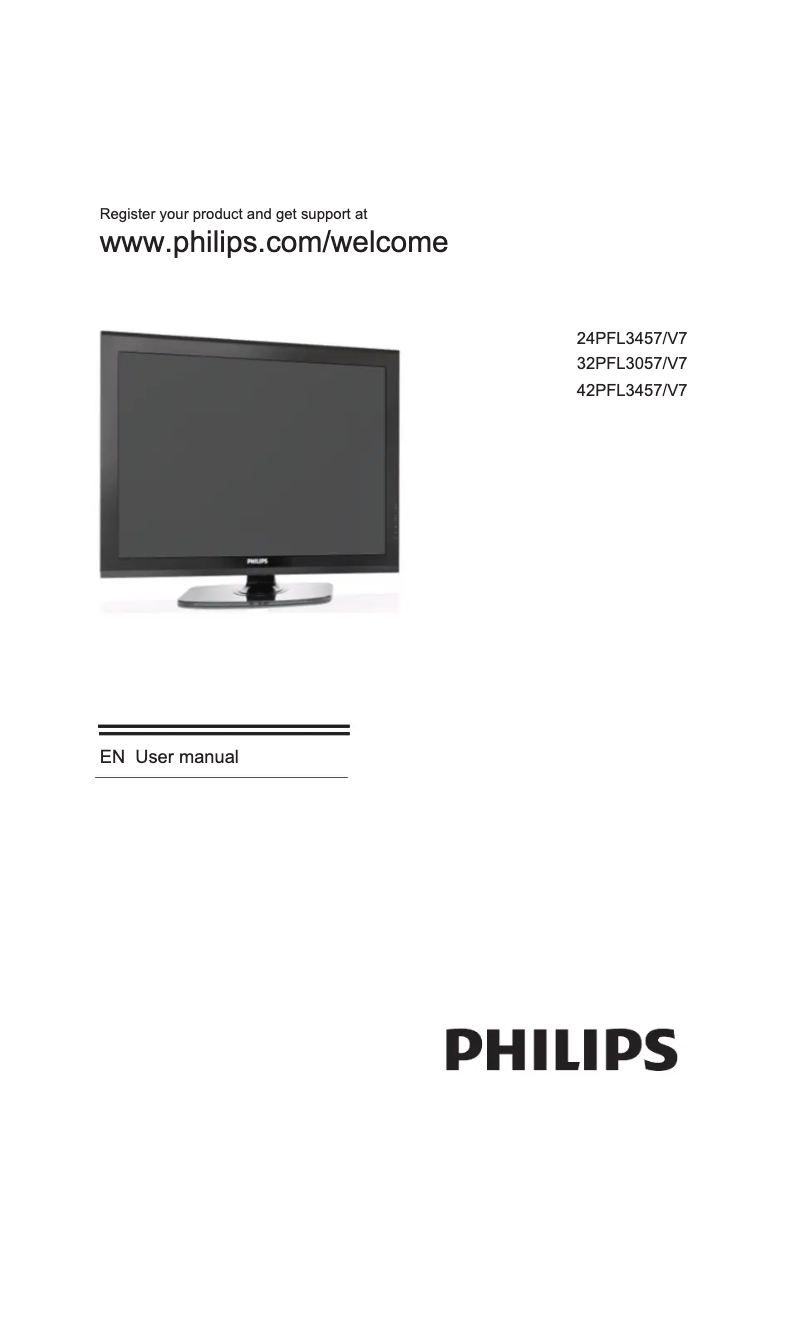 Page 1 de la notice Manuel utilisateur Philips 3000 series 24PFL3457