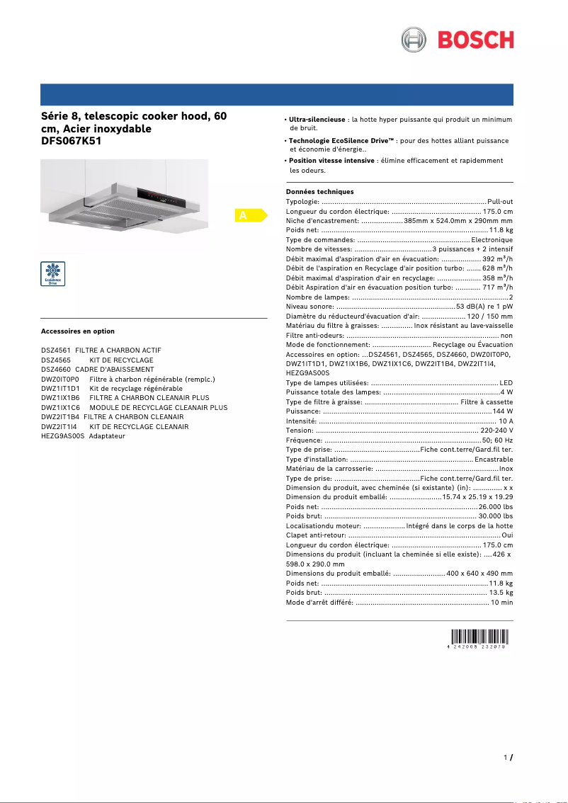 Image de la première page du manuel de l'appareil DFS067K51