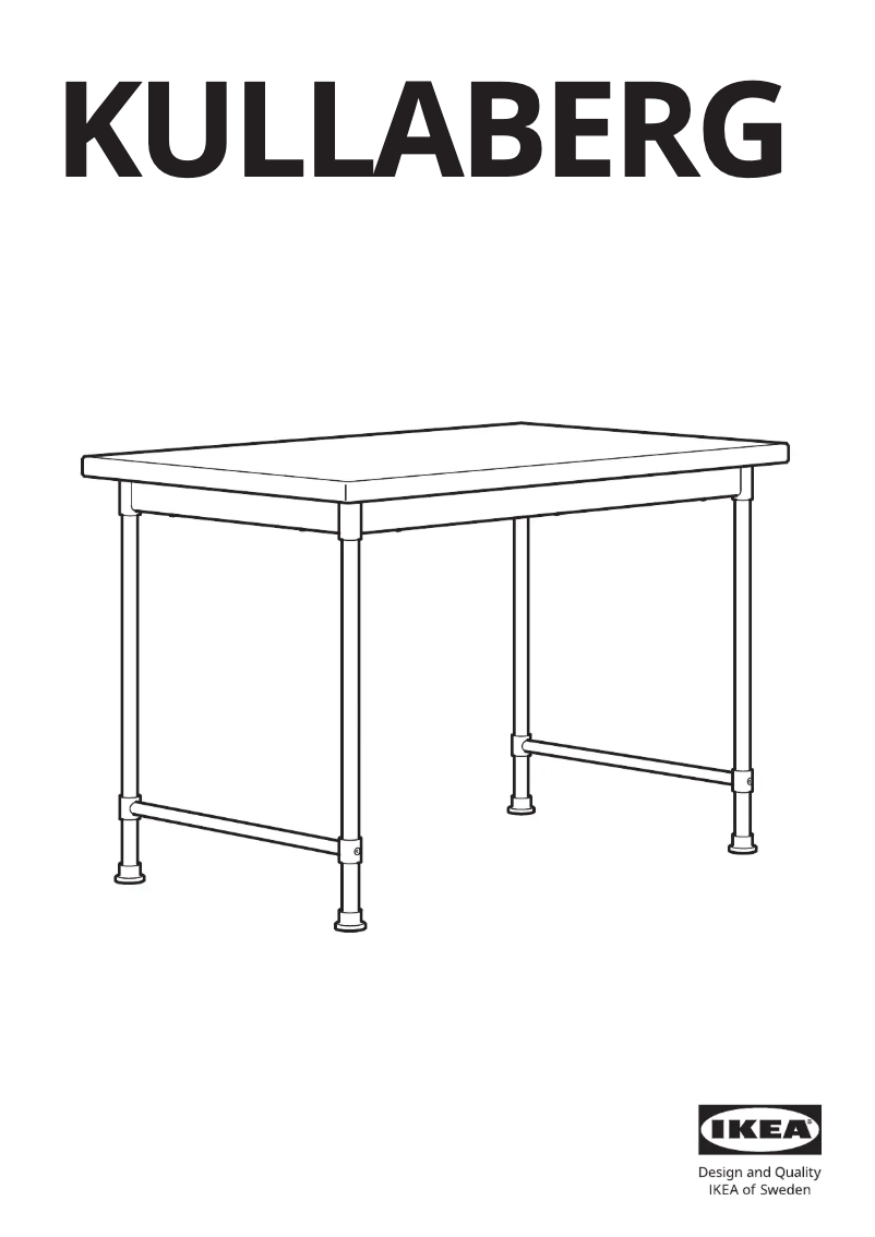 Page 1 de la notice Manuel utilisateur Ikea KULLABERG 504.994.45