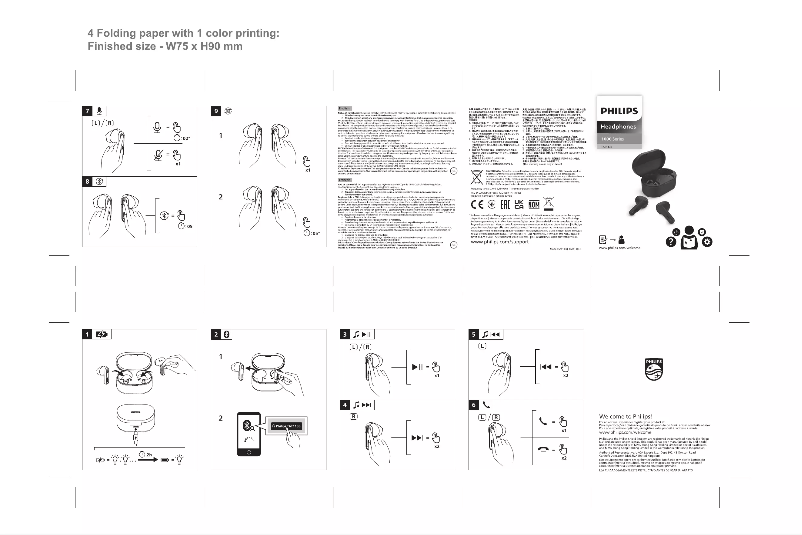 Page n°1 - Guide de démarrage rapide Philips TAT1138
