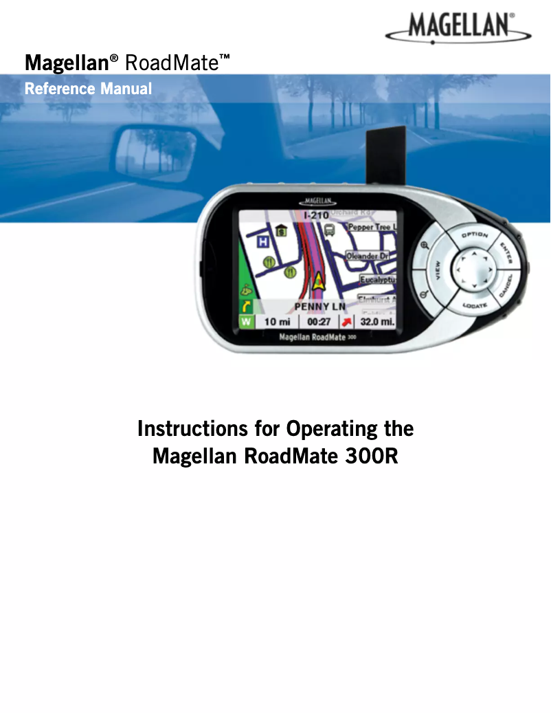 Image de la première page du manuel de l'appareil RoadMate 300R