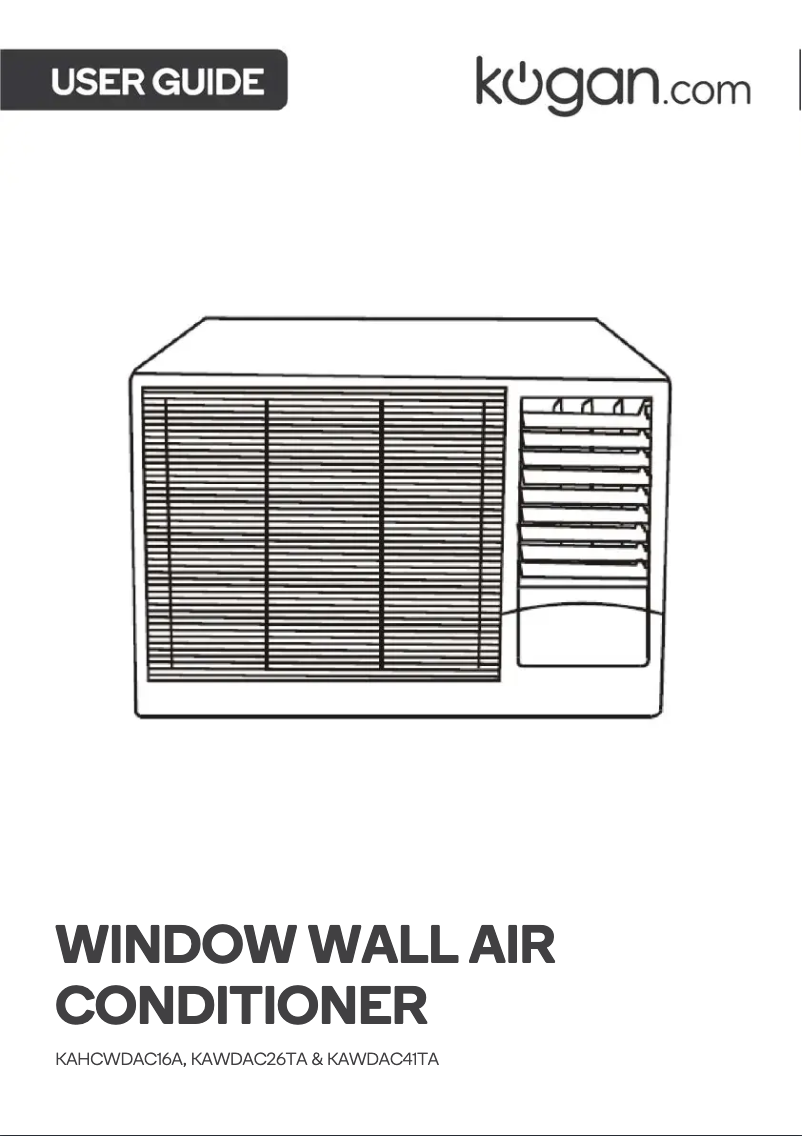 Image de la première page du manuel de l'appareil KAHCWDAC16A