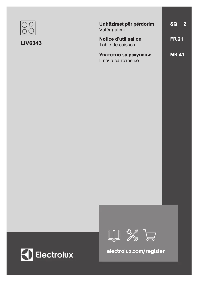 Image de la première page du manuel de l'appareil LIV6343
