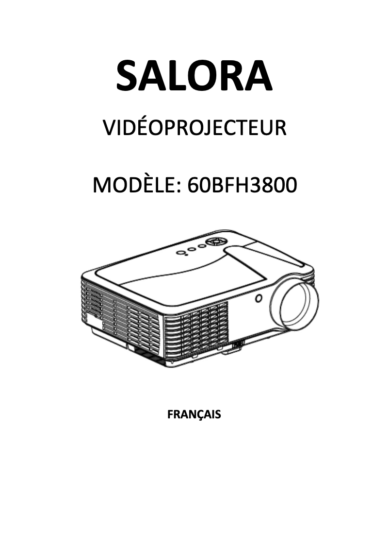 Page 1 de la notice Manuel utilisateur Salora 60BFH3800
