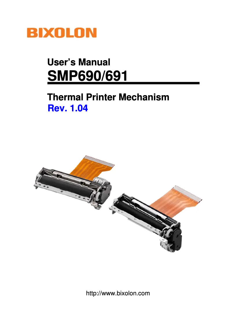Página 1 del manual Manual de usuario Bixolon SMP690