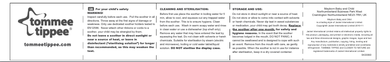 Page n°1 - Manuel utilisateur Tommee Tippee Any Time