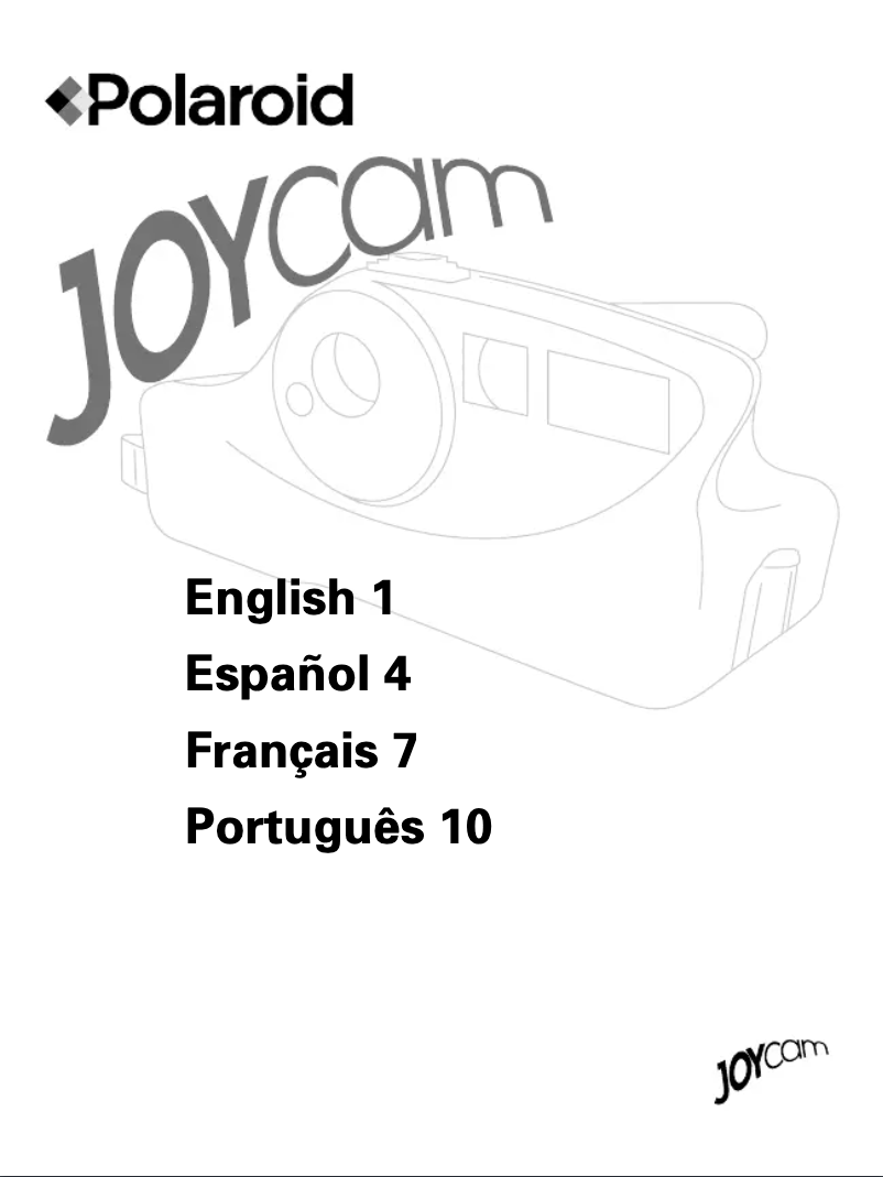 Image de la première page du manuel de l'appareil JoyCam 500