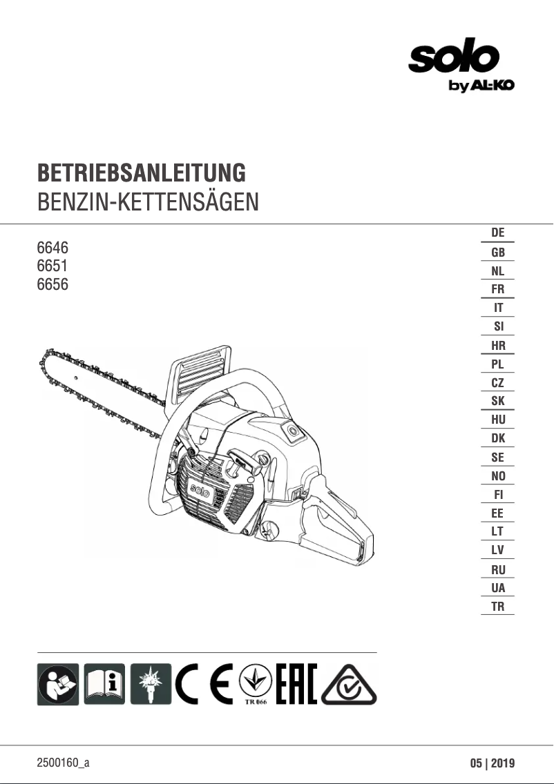Page n°1 - Manuel utilisateur AL-KO Solo 6651