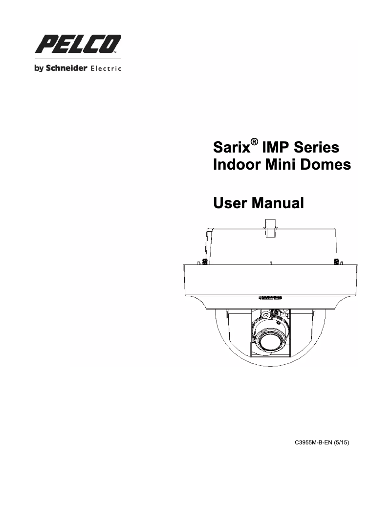 Page n°1 - Manuel utilisateur Pelco Sarix Professional IMP1110-1S