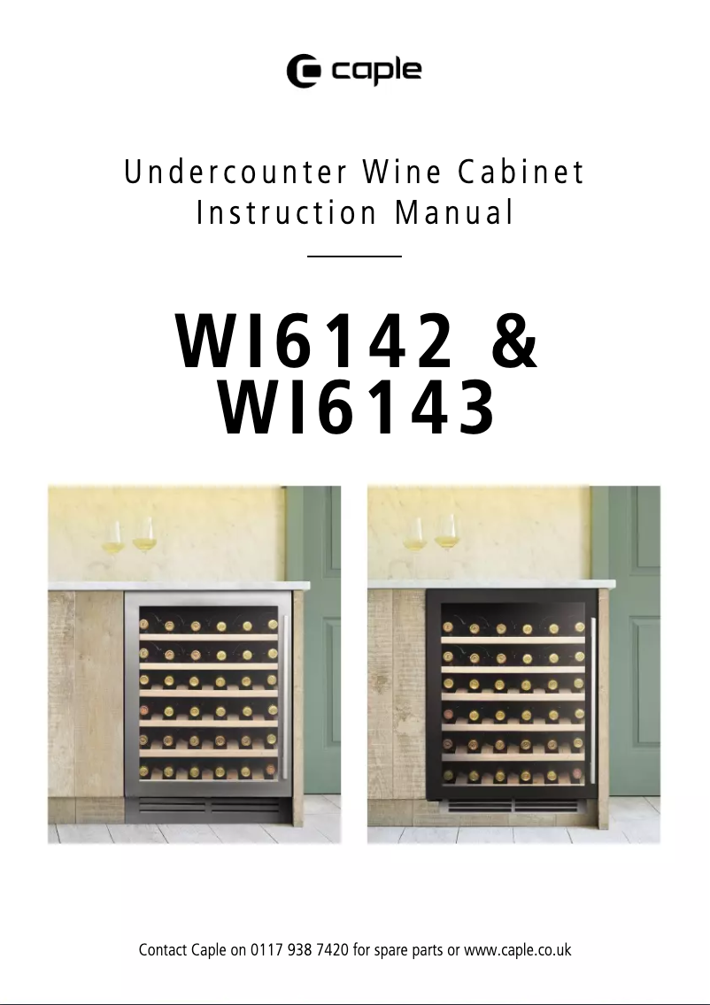 Page n°1 - Manuel utilisateur Caple WI6142