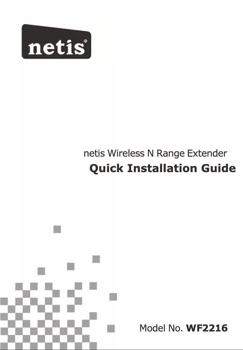 Page 1 de la notice Manuel utilisateur Netis WF2216