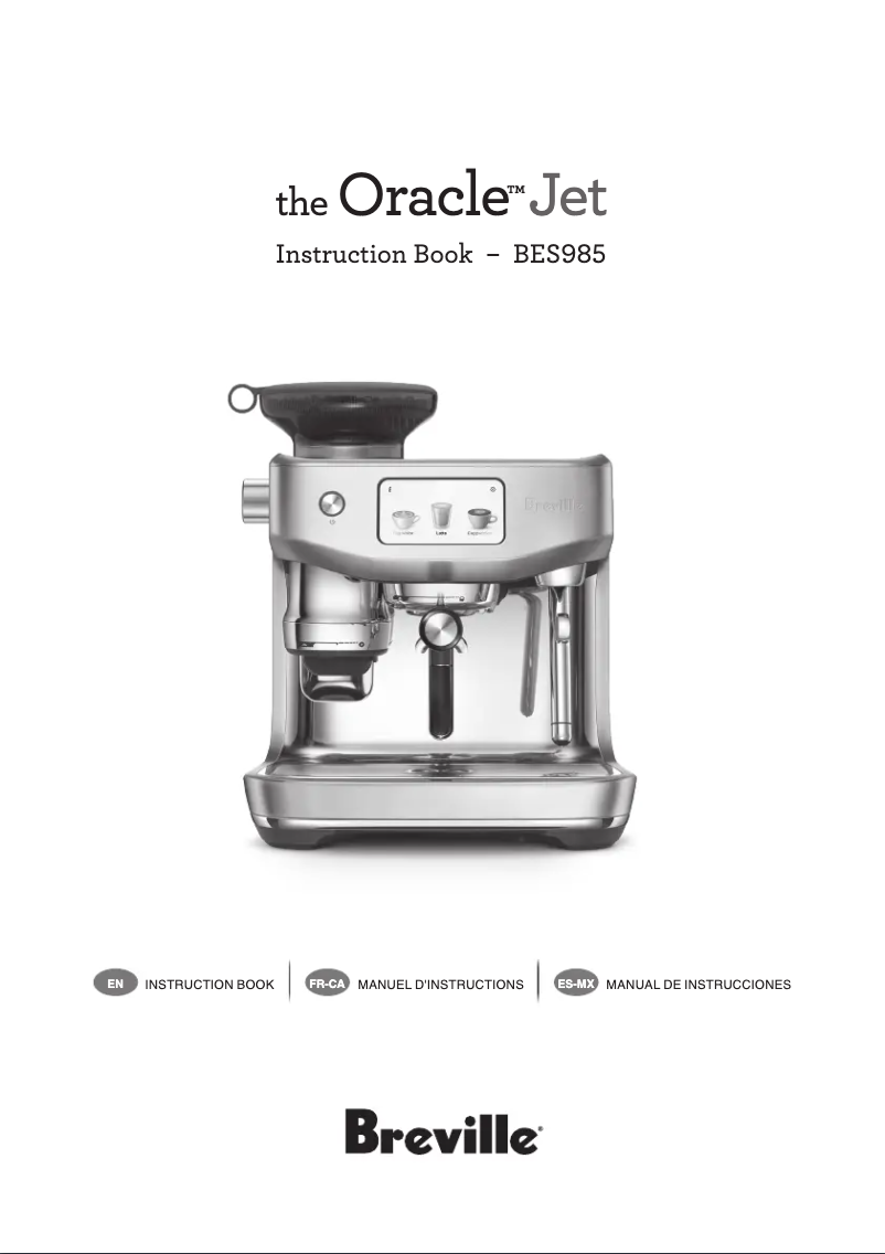 Page n°1 - Manuel utilisateur Breville The Oracle Jet BES985