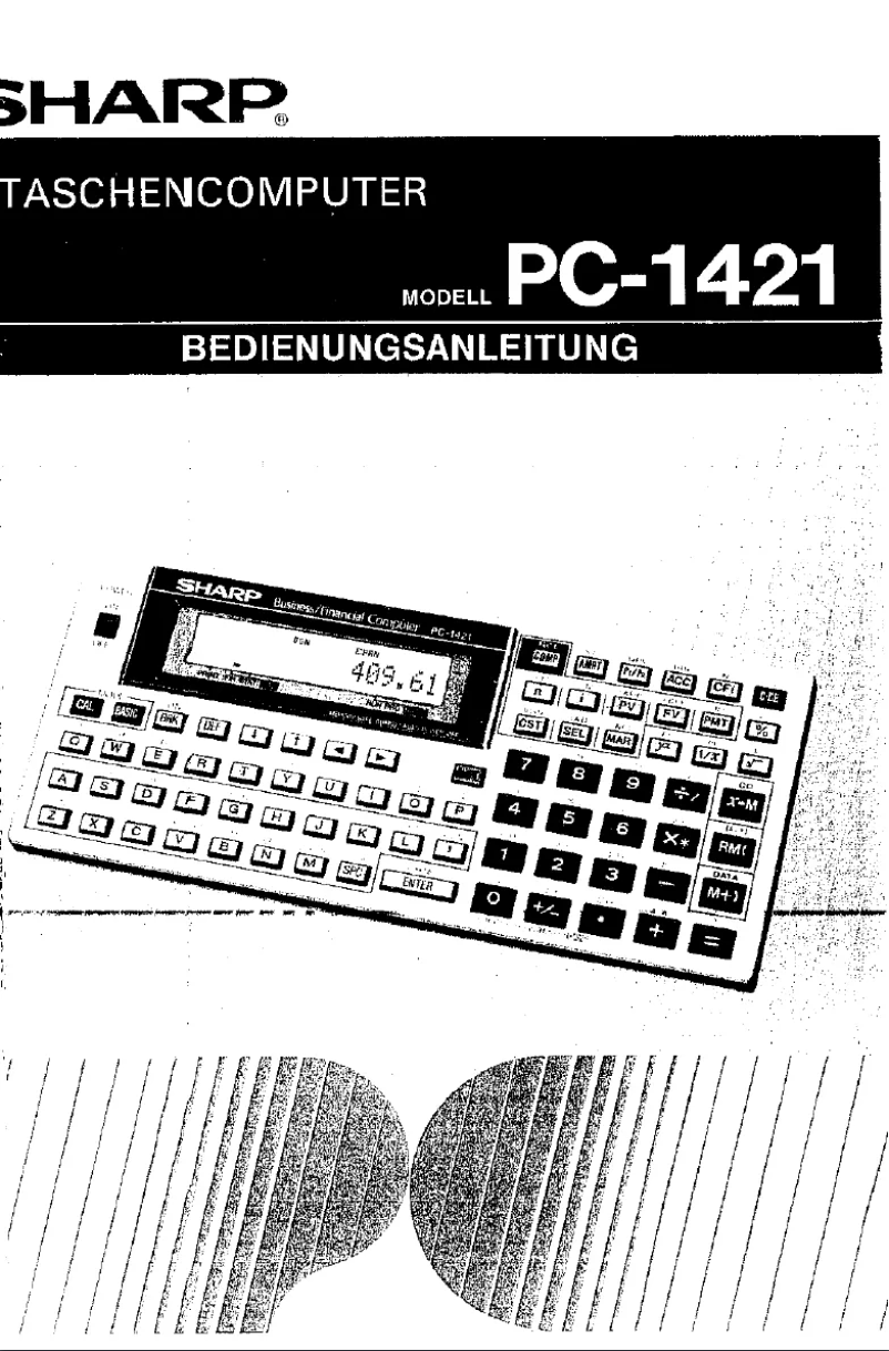 Image de la première page du manuel de l'appareil PC1421